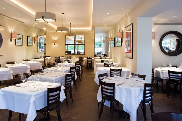 The dining room at Chez Bruce in Wandsworth, London.