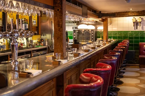 The bar and dining room at The Coach in Marlow.