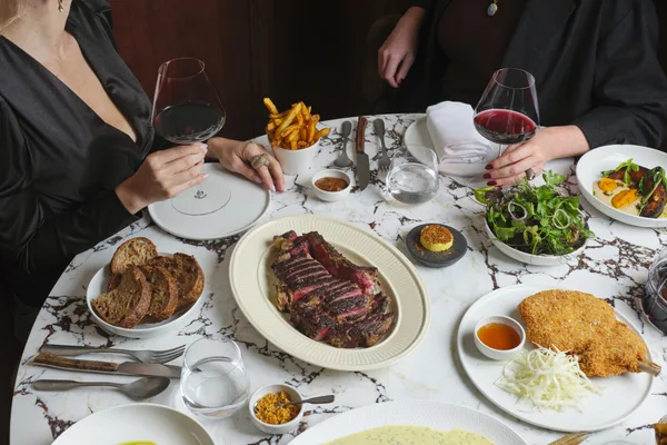 A dining table at Labombe by Trivet in London.