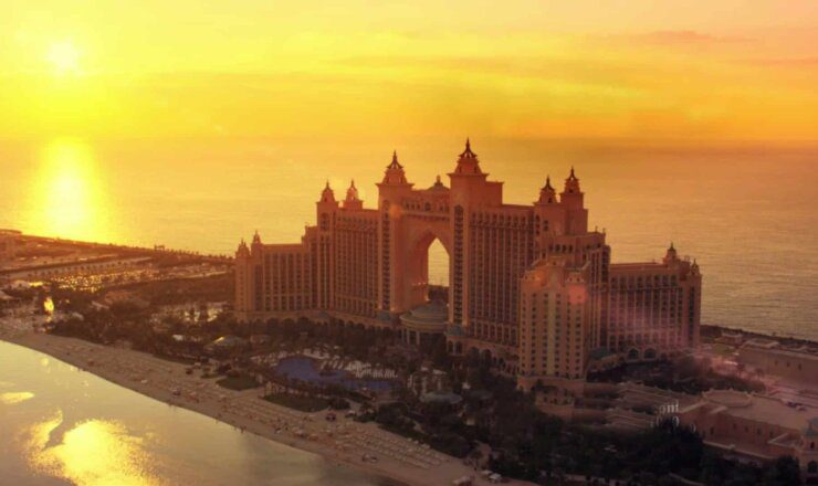 Image of Atlantis, the palm during sunset