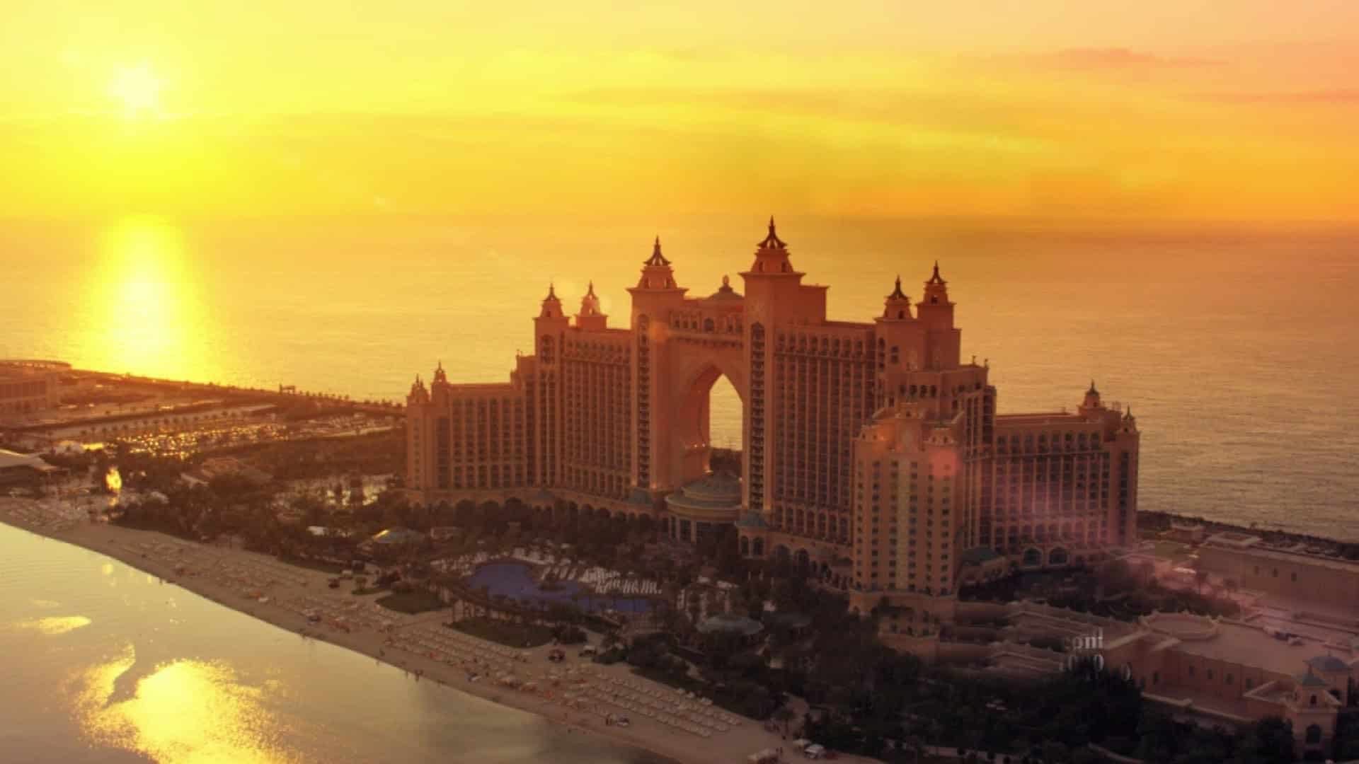 Image of Atlantis, the palm during sunset