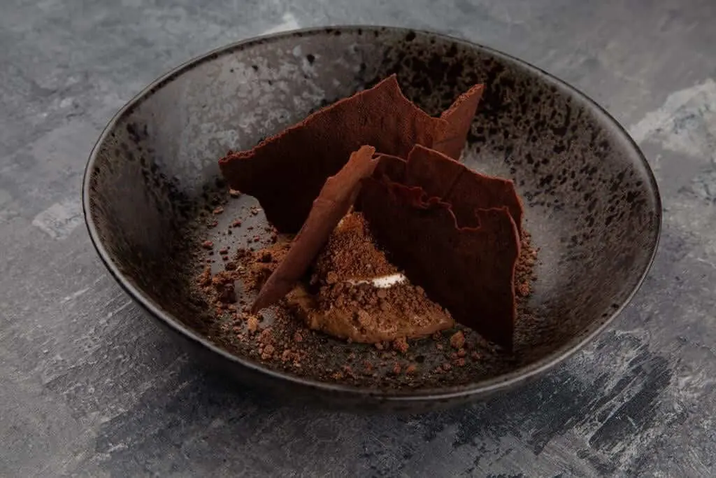 Image of a chocolate dessert ready to serve