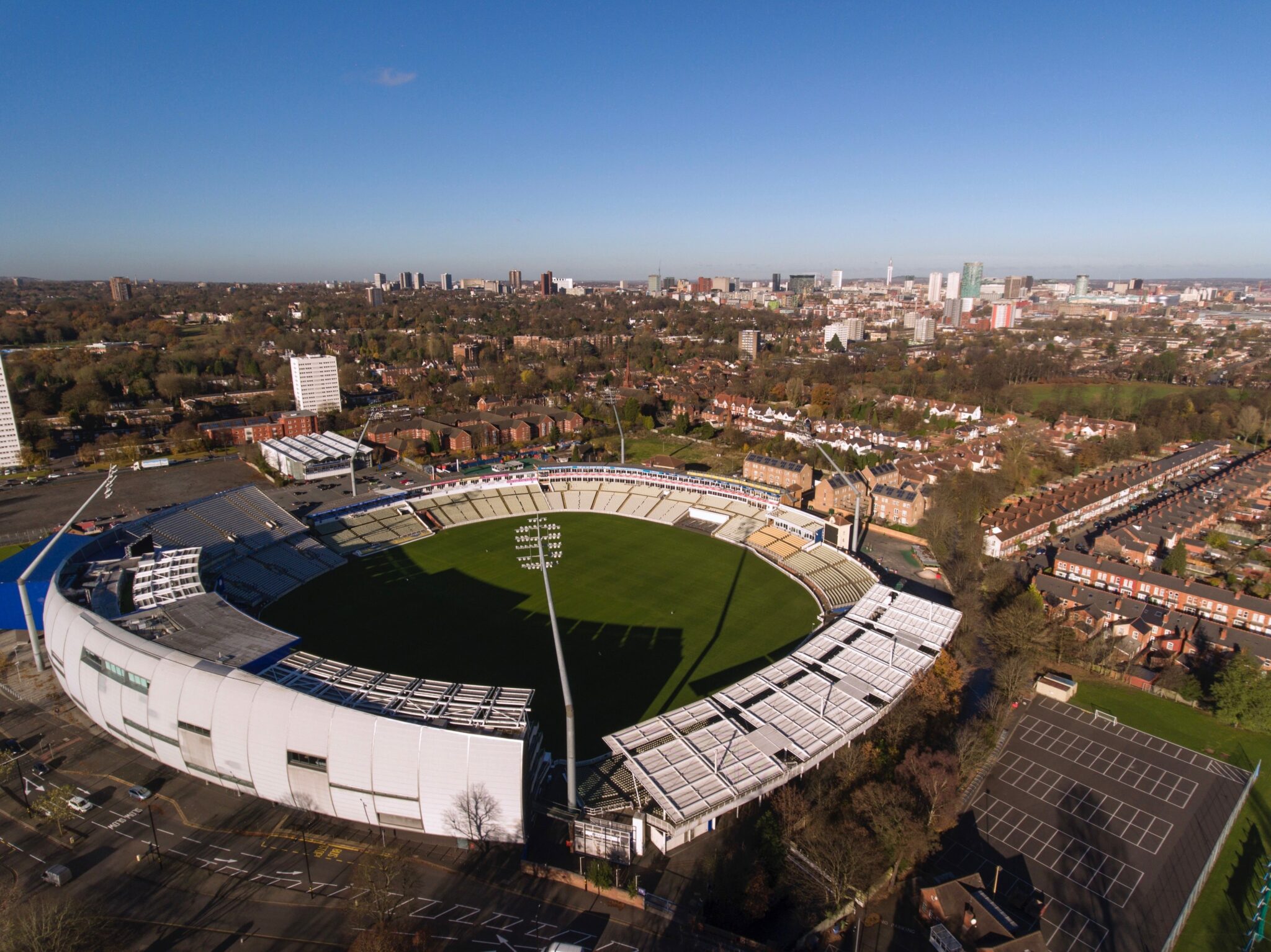 Edgbaston stadium from above