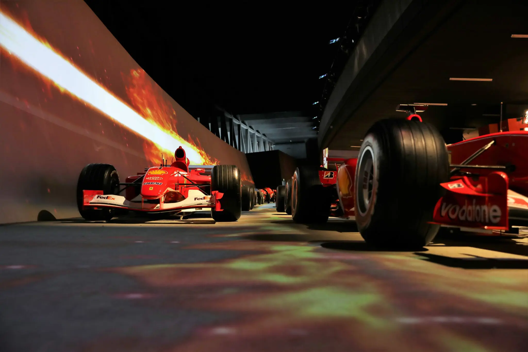 Formula 1 car on the track