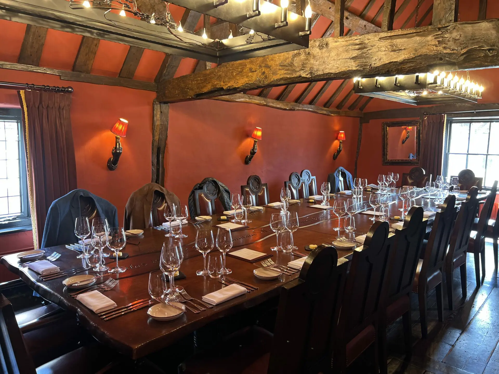 Private dining room in the Hind's Head