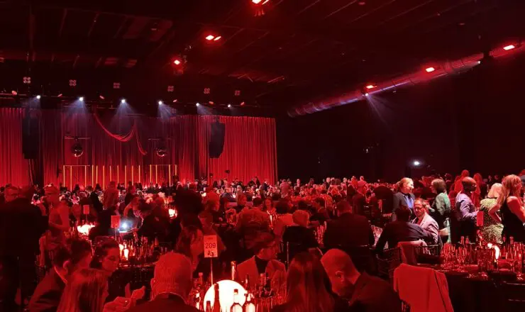 Table seats at the Brit Awards pre-event