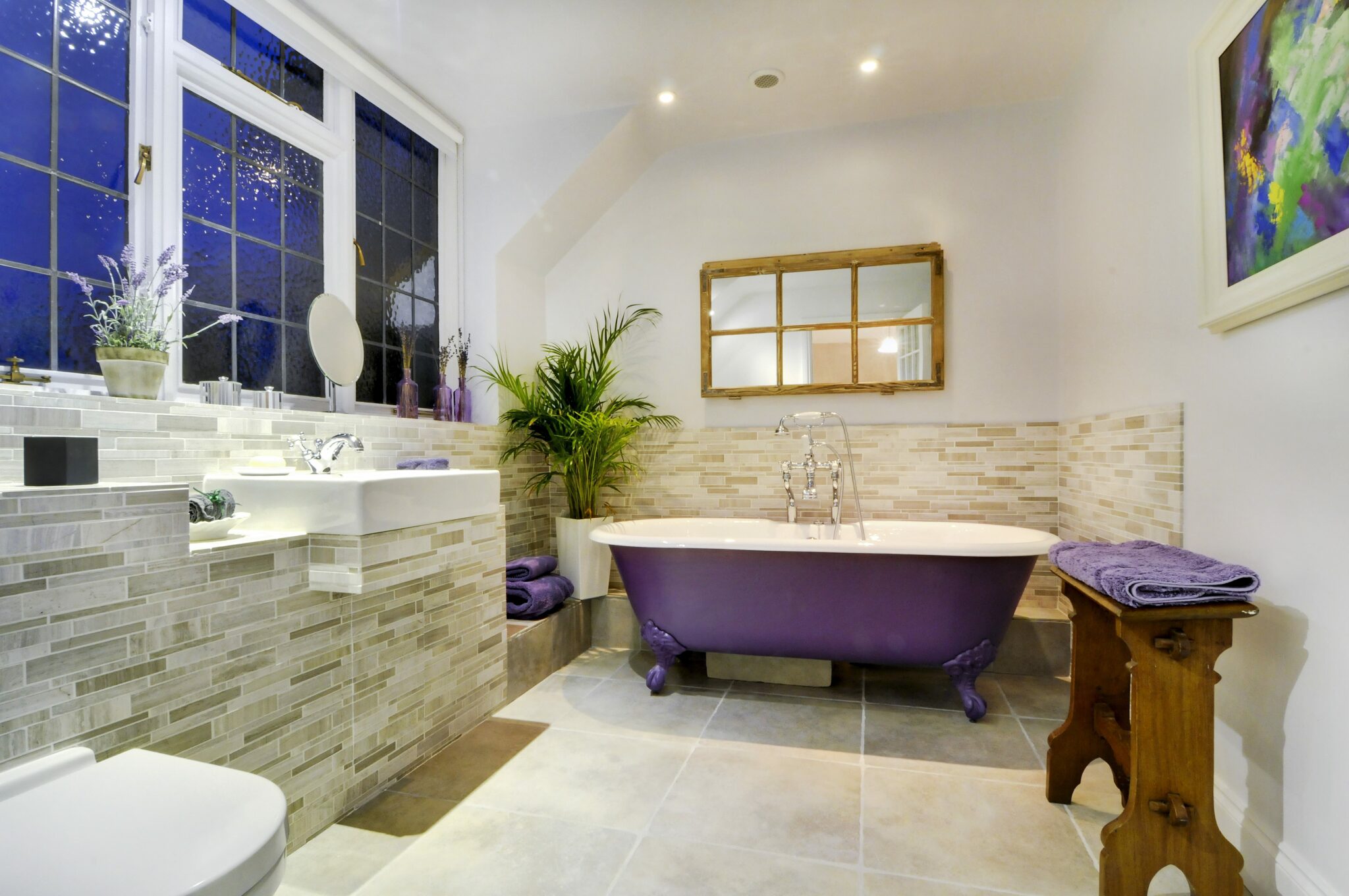 Lavender House Master Bathroom