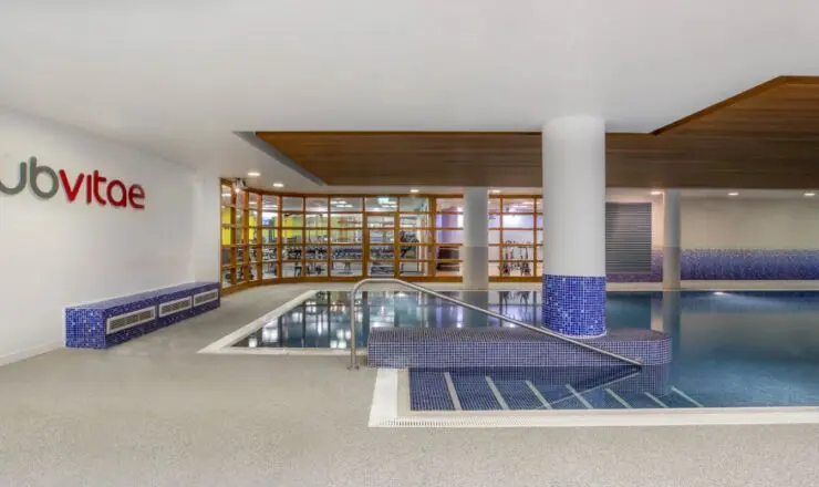 Pool facilities within the hotel