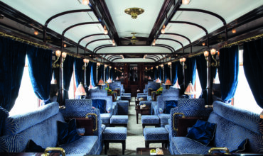 Image of a carriage inside the Venice Simplon Orient Express