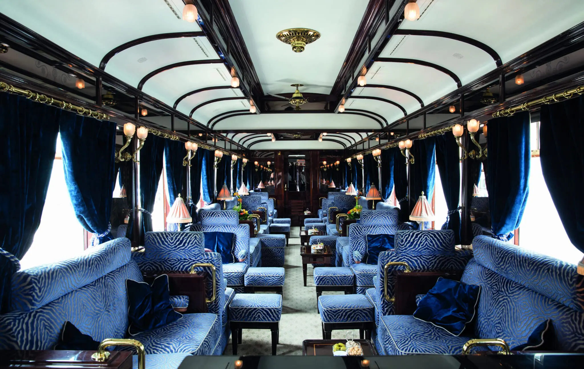 Image of a carriage inside the Venice Simplon Orient Express