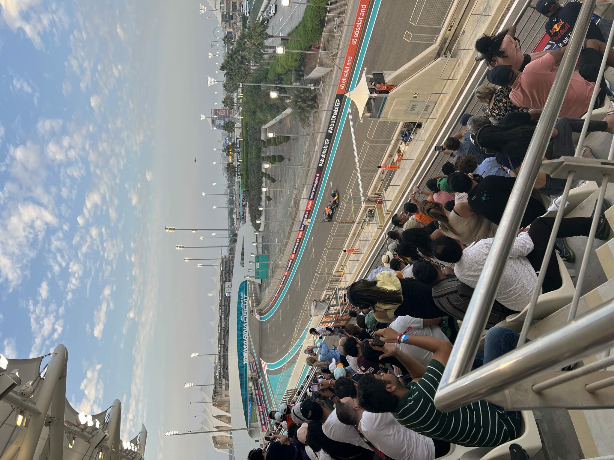 Image of the race track at Yas Marina Circuit