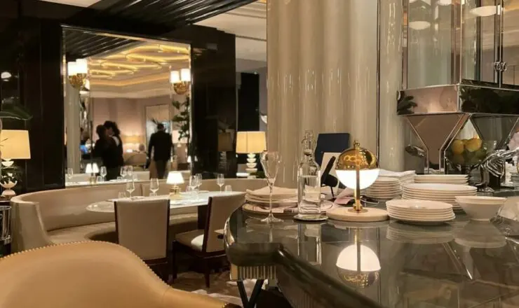 luxury restaurant/bar setting