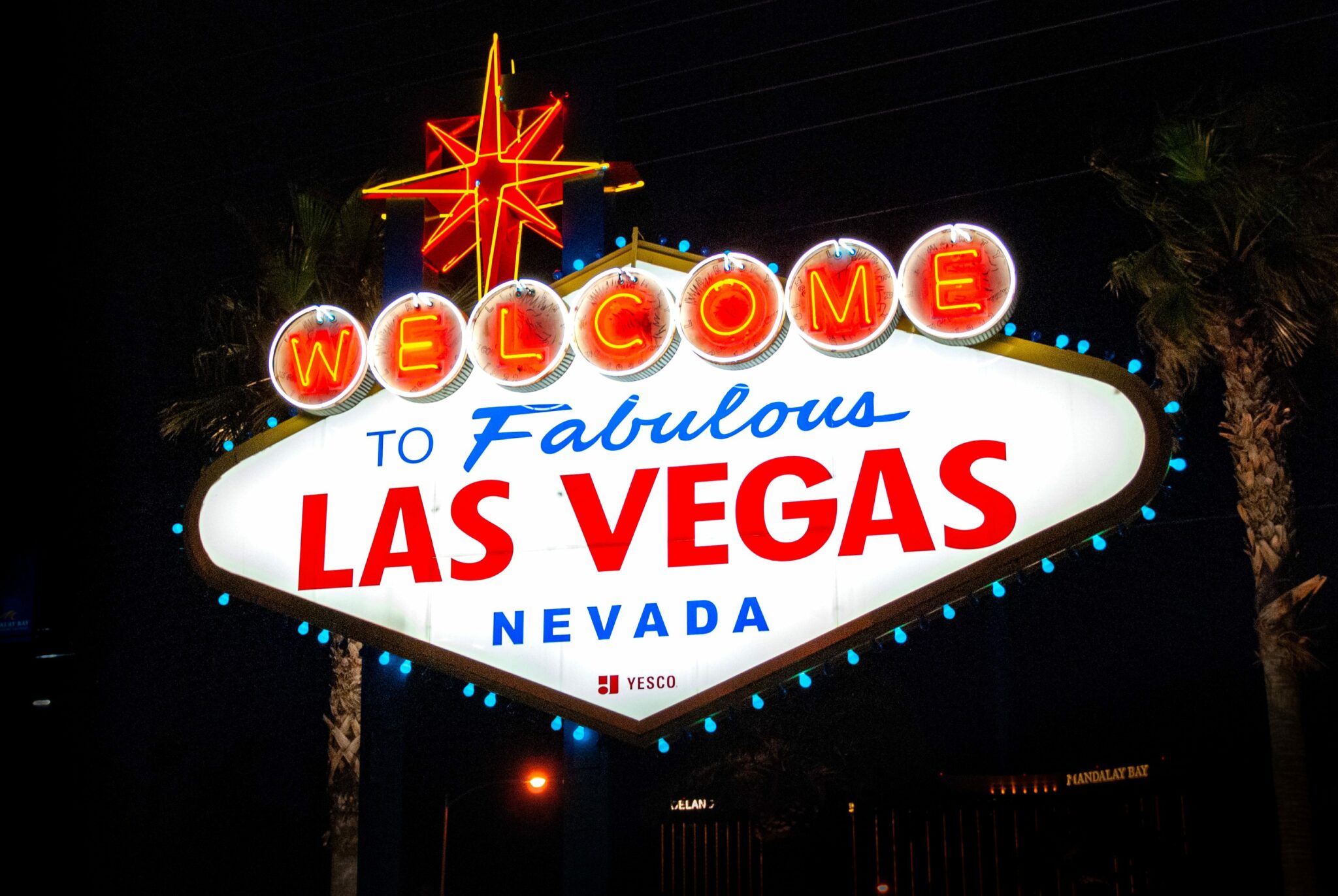 Las Vegas light up sign